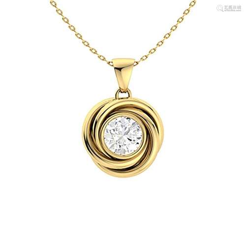 0.47 ctw Diamond Necklace 18K Yellow Gold