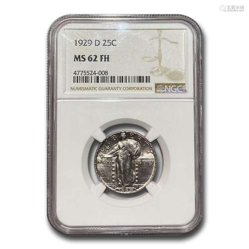 1929-D Standing Liberty Quarter MS-62 NGC (FH)