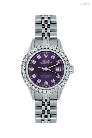 Rolex Datejust Diamond Watch, 26mm, Stainless