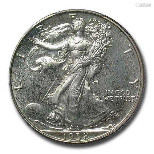 1938 Walking Liberty Half Dollar PR-66 PCGS