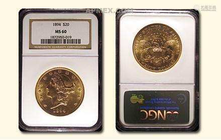 1894 $20 Liberty Gold DBL Eagle MS-60 NGC