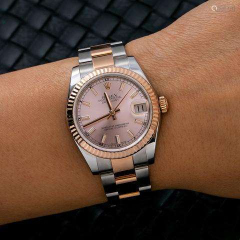 Rolex Lady-Datejust 178271 31MM Pink Dial With Two Tone