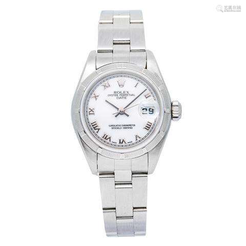 Rolex Oyster Perpetual Lady Date 26MM White Dial With