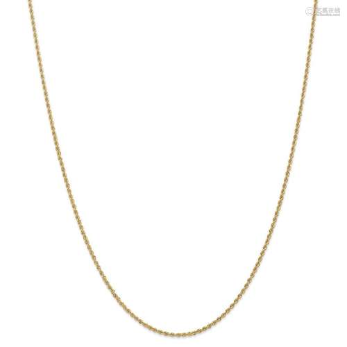 14k Yellow Gold 1.5 mm Regular Rope Chain - 26 in.