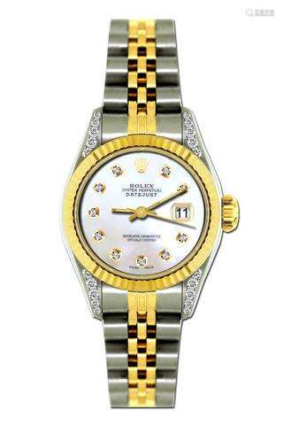 Rolex Datejust Diamond Watch, 26mm, Yellow Gold and