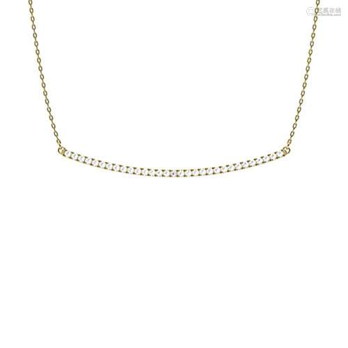 0.58 ctw Diamond Necklace 18K Yellow Gold