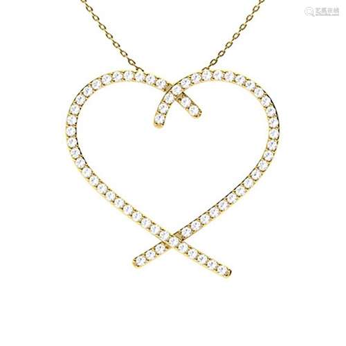 0.53 ctw Diamond Necklace 14K Yellow Gold