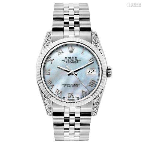 Rolex Datejust Diamond Watch, 26mm, Stainless