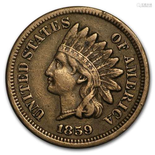 1859 Indian Head Cent XF