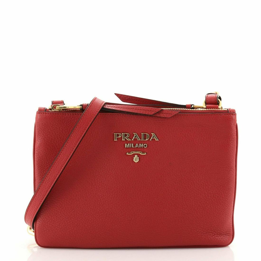 prada double zip crossbody