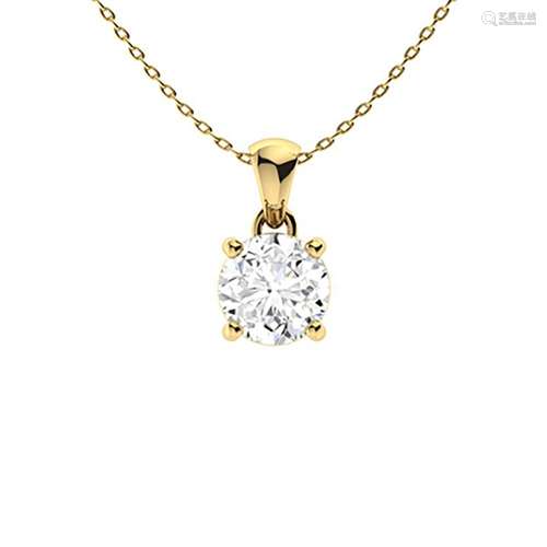 0.47 ctw Diamond Necklace 14K Yellow Gold