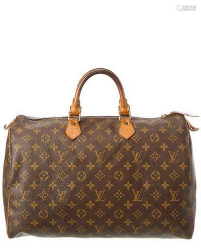 Louis Vuitton Monogram Canvas Speedy 40 (Authentic