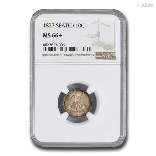 1837 Liberty Seated Dime MS-66+ NGC (Small Date)