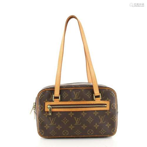 Louis Vuitton Cite Handbag Monogram Canvas MM