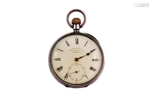 ZENITH FAVRE LEUBA & CO SILVER POCKET WATCH.