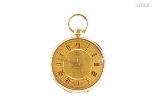 VERGE (FUSEE) POCKET WATCH 18K YELLOW GOLD.