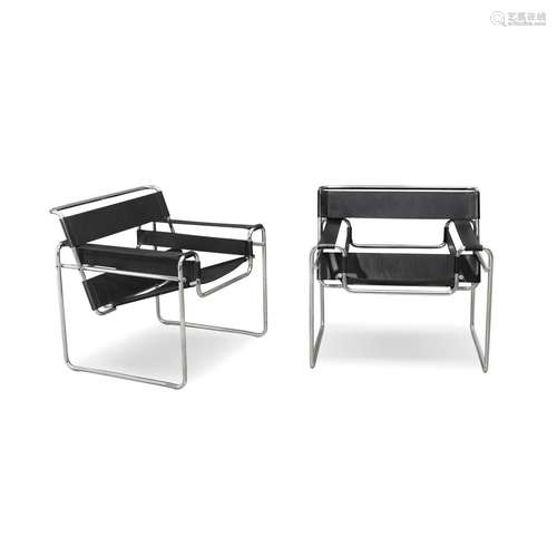 MARCEL BREUER 1902-1981 Due poltrone 'Wassily' per...