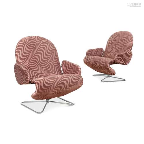 VERNER PANTON 1926-1998 Due poltrone 'System 123'-...