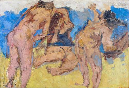 FAUSTO PIRANDELLO 1899-1975 Bagnanti Fine anni ‘40 -Bathers ...