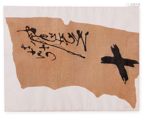 ANTONI TAPIES 1923-2012 Senza titolo 1972 -Untitled 1972