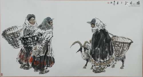 Unframed Painting  Liu Dawei