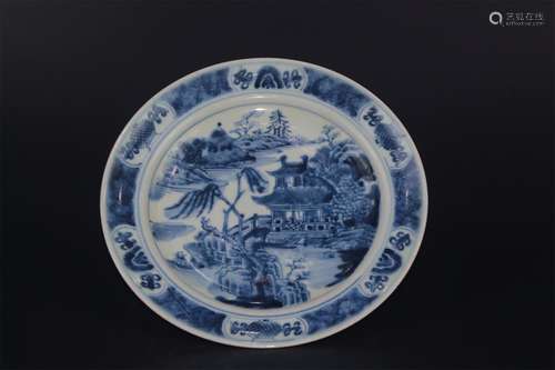 Blue-and-white Plate