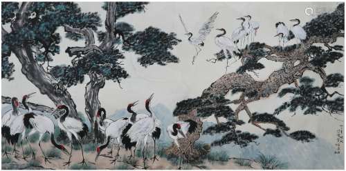 Painting: Cranes