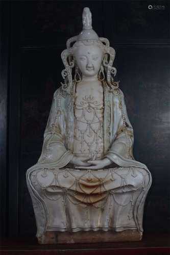Bluish White Porcelain Avalokitesvara