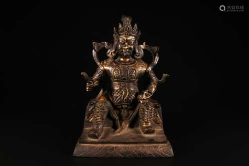 Statue of Seated the God of Wealth