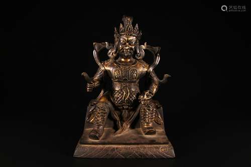 Statue of Seated the God of Wealth