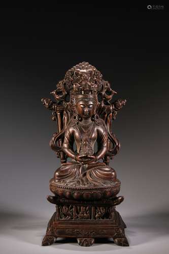 Eaglewood Statue of Amitayus Buddha