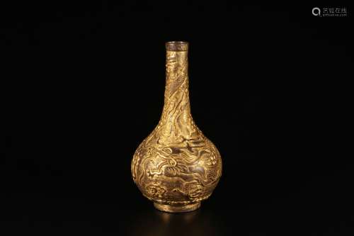 Gilt Copper Vase