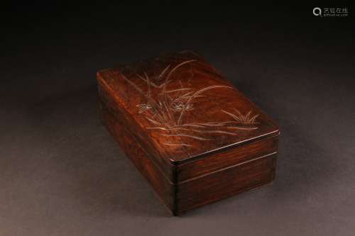 Huanghuali Wood Lidded Box