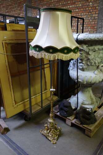 MOOIE BRONZEN STAANDE LAMP