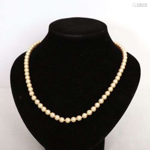 COLLIER DE PERLES de culture L : 50,5 cm