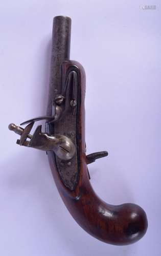 AN 18TH CENTURY CONTINENTAL FRUITWOOD PISTOL …