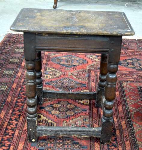 AN 18TH CENTURY RECTANGULAR COUNTRY OAK STO…