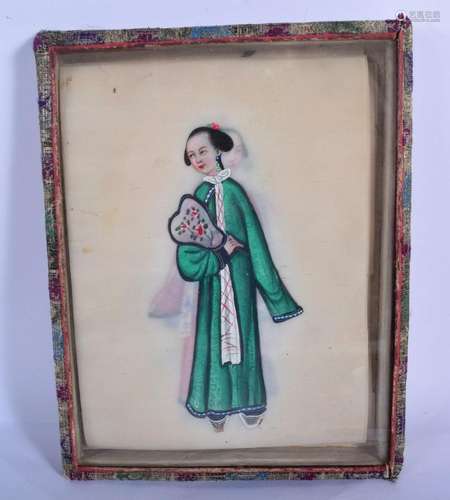 Chinese School (19th Century) Pith Paper Watercolour,