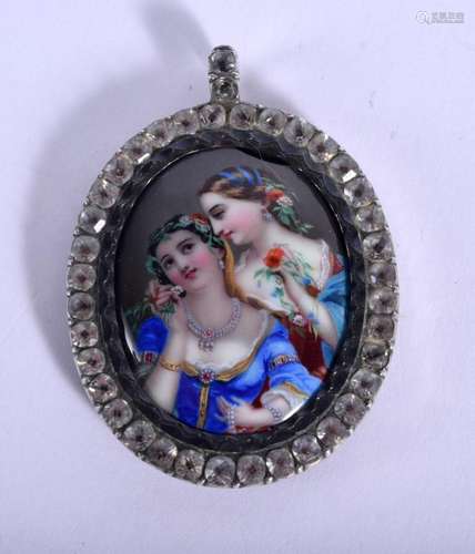 A FINE EARLY 20TH CENTURY EUROPEAN ENAMELLED SILVER