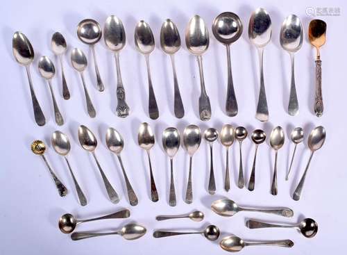 ANTIQUE SILVER FLATWARE. London 1829, 1896, Sheffield