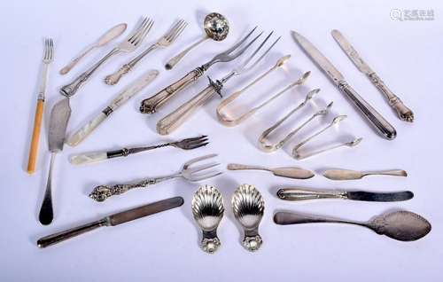 ANTIQUE SILVERWARE mainly solid. Birmingham 1925 to