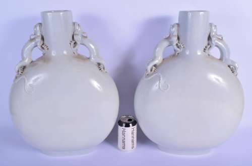 A LARGE PAIR OF EARLY 20TH CENTURY CHINESE BLANC DE
