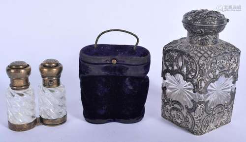 A VERY UNUSUAL EARLY VICTORIAN CASED FOLDING SILVER