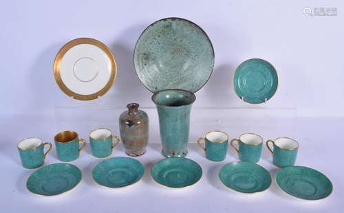 STUDIO POTTERY together with other ceramics. (qty)