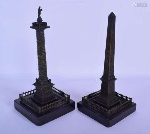 A PAIR OF 19TH CENTURY FRENCH BRONZE EGYPTIAN REVIVAL