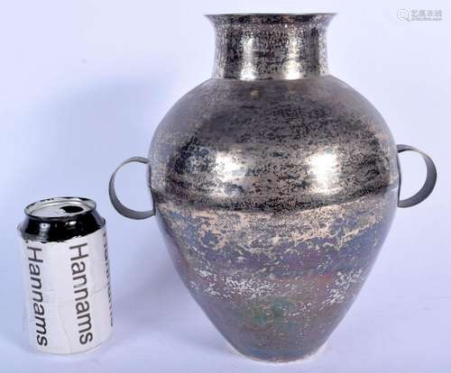 AN UNUSUAL ANTIQUE CONTINENTAL SILVER AMPHORA. 1…