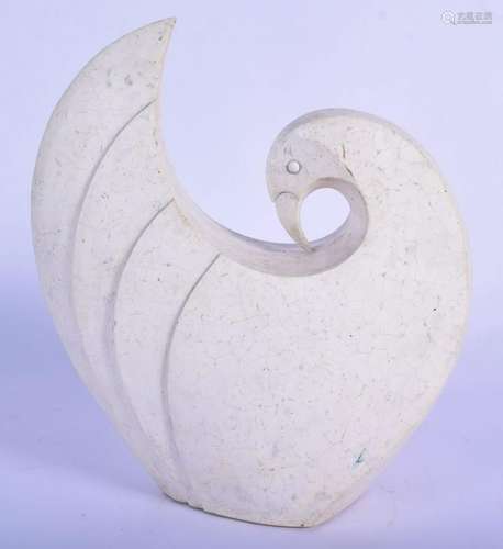 A VERY UNUSUAL STYLISH MID CENTURY CARVED STONE