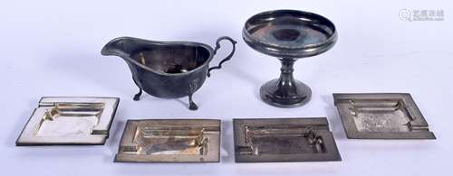 ASSORTED SILVER including a sauceboat etc. Birmingham