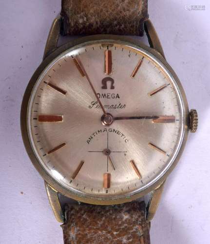 A VINTAGE OMEGA SEAMASTER GOLD PLATED WRISTWA…