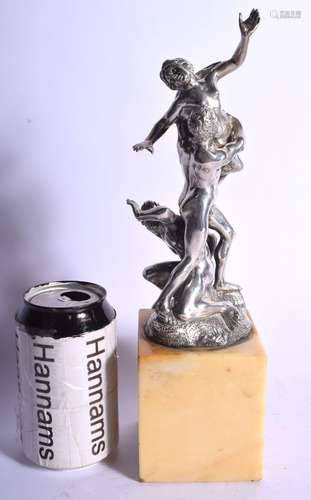 A RARE EARLY 20TH CENTURY CONTINENTAL SILVER FIGURE OF